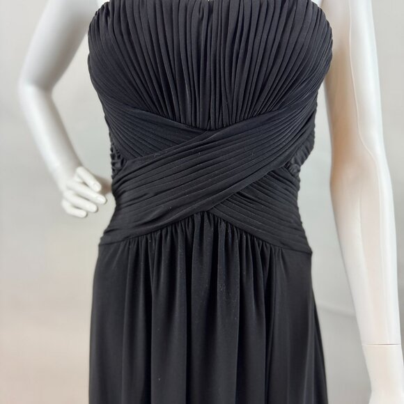 Monique Lhuillier Floor Length Black Gown - Picture 4 of 12